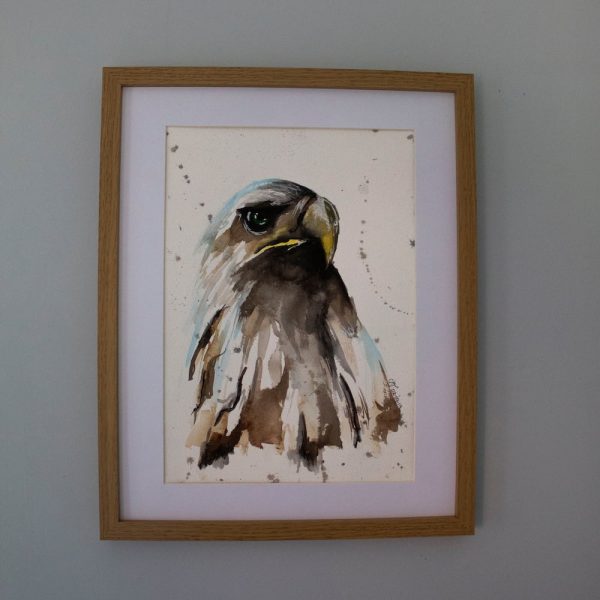 Watercolour Bald Eagle Art - Print - Image 2