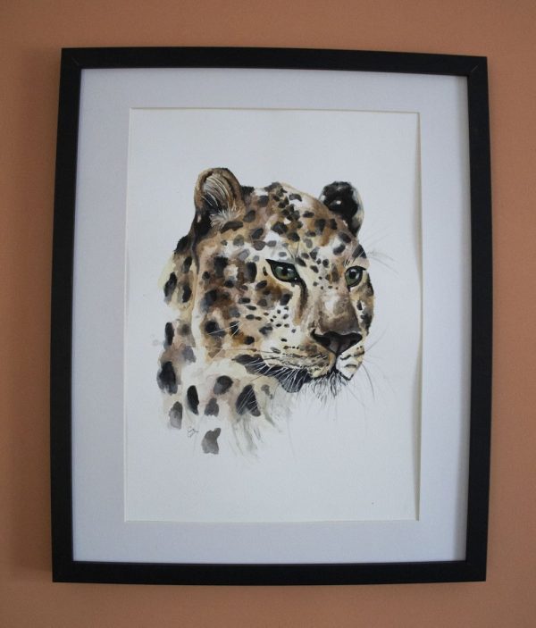 Watercolour African Leopard Print - Image 2
