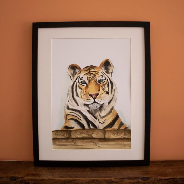 Watercolour Tiger - Print - Image 2
